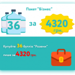 Пакет "Бізнес" 36 пляшок "Розена"
