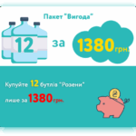 Пакет "Вигода" 12 пляшок "Розена"