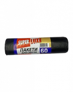 Пакеты для мусора Super Luxe 60л, 10 шт