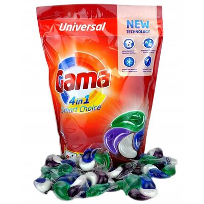Капсули для прання GAMA Smart Choice Universal 4-in-1 10шт