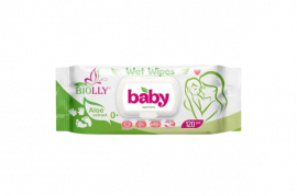 Серветки вологі Biolly Baby з клапаном, 120шт.