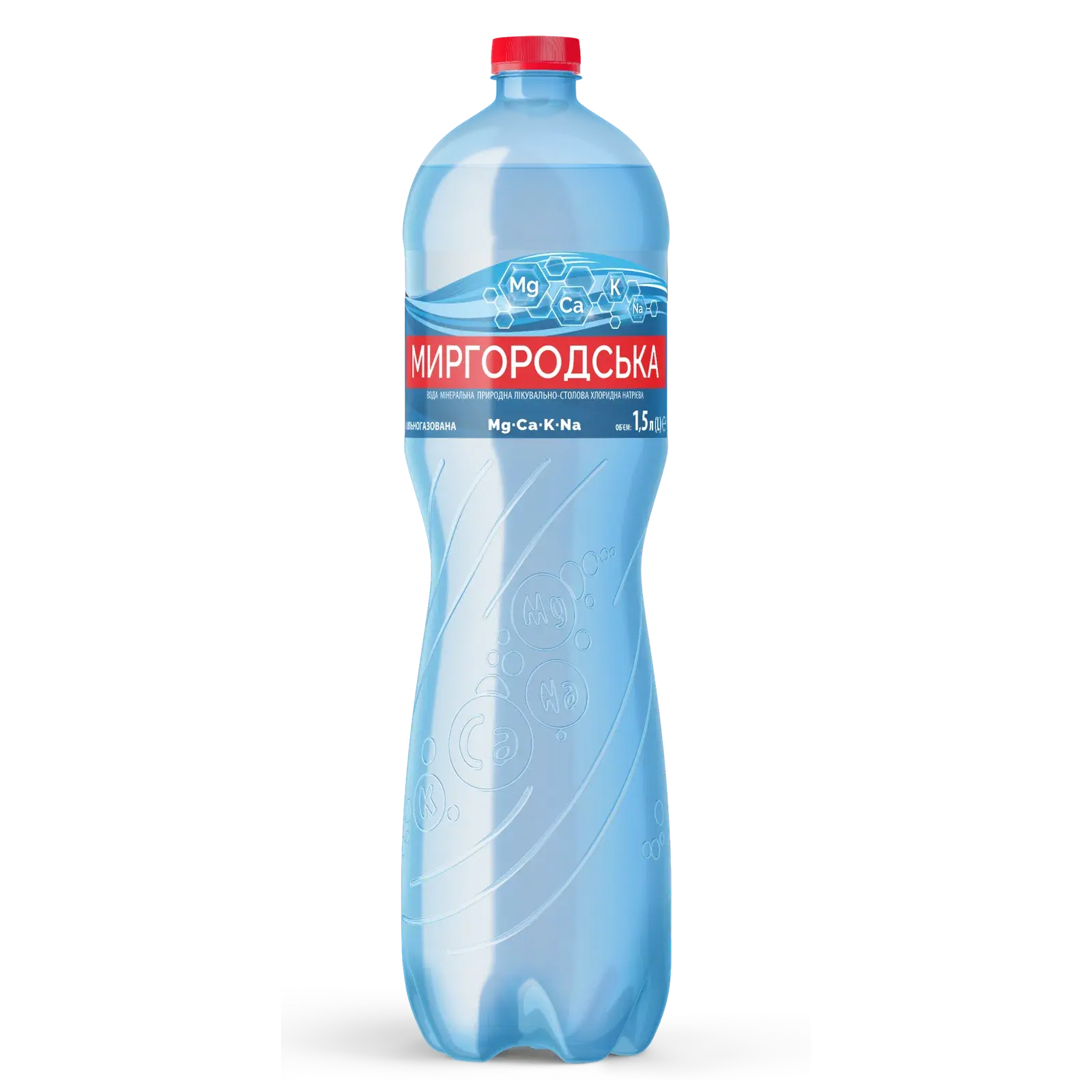 Вода минеральная Миргородская сильногазированная, 6х1,5л