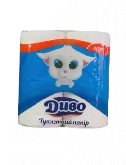 Туалетная бумага Диво Soft двухслойная, 4рул/уп