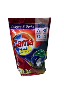 Капсулы для стирки Gama 4в1 Colors&Darks, 1шт.