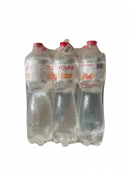 Вода мінеральна Моршинська Апельсин-Грейпфрут слабогазована, 6х1,5л