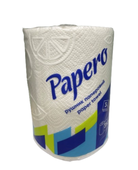 Паперовий рушник Papero тришаровий, 350шт.