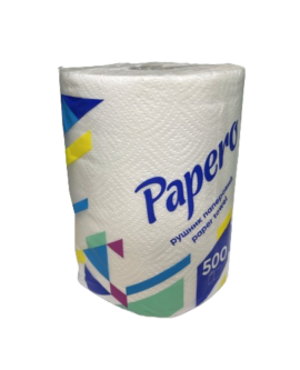 Паперовий рушник Papero двошаровий, 500шт.