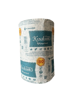 Паперовий рушник одношаровий “Кохавинка”, 80м