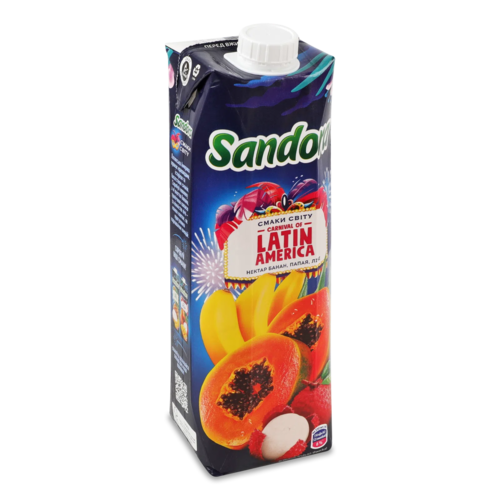 Нектар Sandora “Carnival of Latin America” з бананів, папаї та лічі, 0,95л
