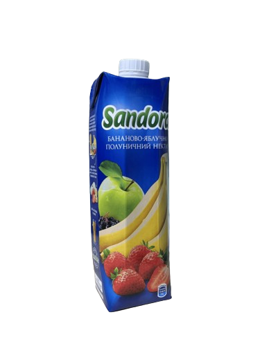 Нектар Sandora бананово-яблочно-клубничный, 0,95л