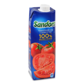 Сік Sandora томатний з сіллю, 0,95л
