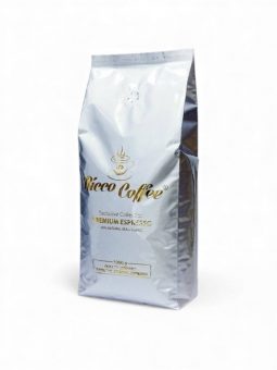 Кава в зернах Ricco Coffee Espresso Premium 1кг срібло