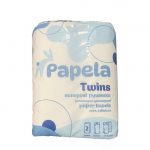 Паперовий рушник 100 відривів рулонний Papela Twins двошаровий 2 шт