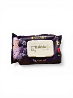 Влажные салфетки BABYBELLA LABELLA с клапаном 120 шт
