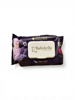 Серветки вологі BABYBELLA LABELLA з клапаном 120шт