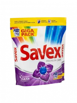 Капсулы для стирки Savex Premium Caps Color Giga Pack, шт