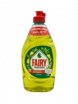 Концентрированное средство для мытья посуды Fairy Lemon с усиленной формулой против жира, 450 мл