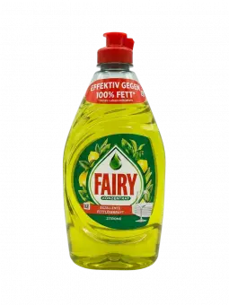 Концентрований засіб для миття посуду Fairy Lemon із посиленою формулою проти жиру, 450 мл