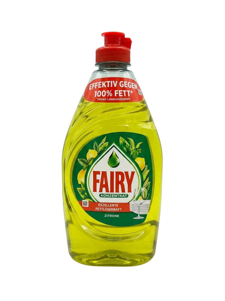 Концентрированное средство для мытья посуды Fairy Lemon с усиленной формулой против жира, 450 мл