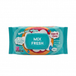 Салфетки влажные MIX FRESH, антибактериальные, клапан, 120 шт
